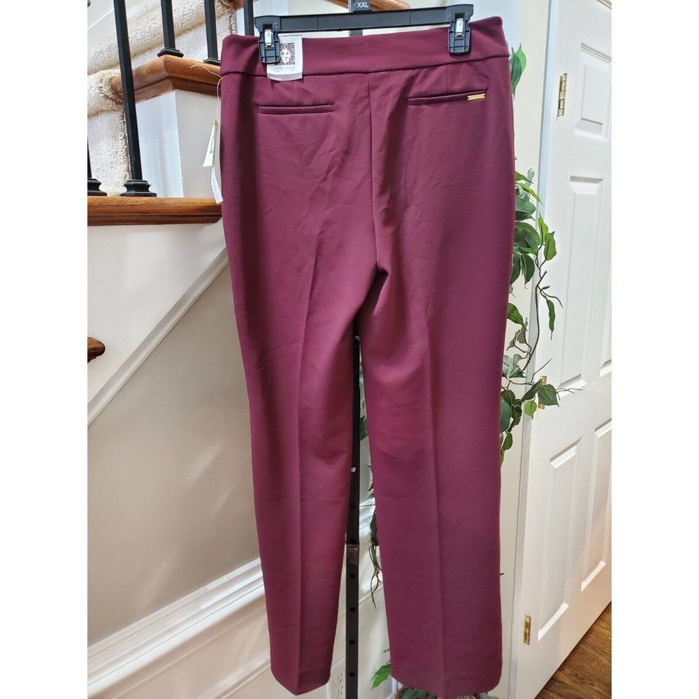 Anne Klein Women's Red Solid Polyester Straight L… - image 8